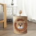 thumbnail image 1 of Cesta de lavandería para niños, cesto para niños, organizador de dormitorio bonito para guardería, dormitorio, sala de juegos o sala de estar, resiste León Soledad Cesto de la ropa, 1 of 10