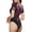 Mesmerizing Pink Jellyfish, variant on Mango In The Rain Womens One Piece Swimsuits Modest Tummy Control Bathing Suits Lace Up Slimming Swim Suit-X-Large