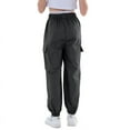 thumbnail image 2 of Rolanko Girls' Y2K Parachute Cargo Pants High Waisted Versatile Wear for Everyday School and Dance, 2 of 5