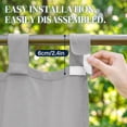 thumbnail image 5 of Lapalife Outdoor Curtain for Patio Waterproof Extra Wide, Tap Top Blackout Curtain Thermal Insulated Drapes, 1 Panel, 100''x 84'', Gray, 5 of 8
