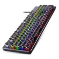 thumbnail image 2 of ziyahi Gaming Mechanical Keyboard Punk Round Backlit Keyboards Keypad Replaceable USB Wired Key Board Home Office Keypad Blue switch, 2 of 7