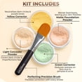 thumbnail image 6 of Concealer & Corrector KIT with Brush Mineral Makeup Set Bare Skin Matte Powder (5 gram Sifter Jars, Dark Concealer), 6 of 28