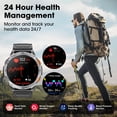thumbnail image 4 of Reloj inteligente Joautrial Military para hombre con GPS AMOLED de 1,43 pulgadas, 4 of 4