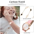 thumbnail image 2 of 1 juego de reloj y pulsera para mujer, reloj de dibujos animados, reloj de pulsera de moda, brazalete con decoraciones para damas, 2 of 6