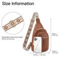thumbnail image 5 of GAEKEAO Sling Bag for Women Crossbody Bags Fanny Pack Vegan Leather Chest Bag Travel Shoulder Belt Purse Backpack Gifts, 5 of 6