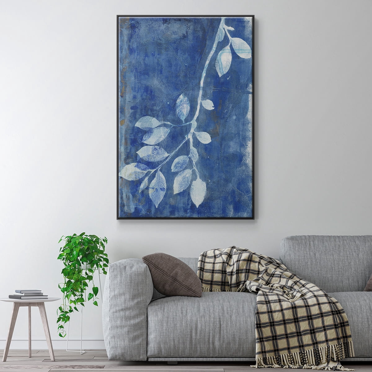 Branching Out XIX Framed Premium Gallery Wrapped Canvas - Ready to Hang - 27 x 41 - Black Floating Frame