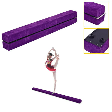 Costway 7' Sectional Gymnastics Floor Balance Beam Skill Performance Training (Best Gymnastics Balance Beam)