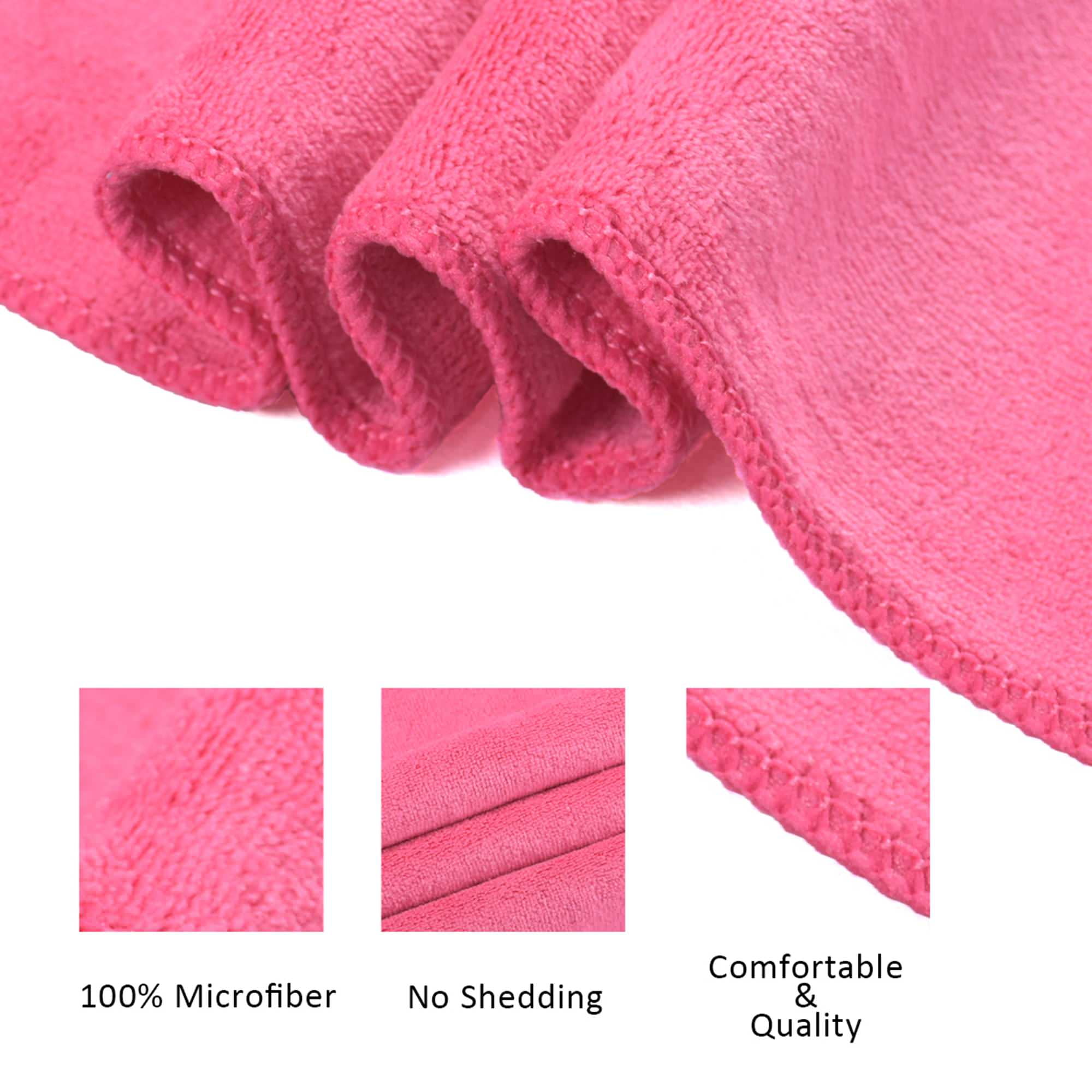 JML Bath Towel Set(6 Pack,27" x 55") Absorbent,Fast Drying Microfiber Towels for Bath, Multicolor