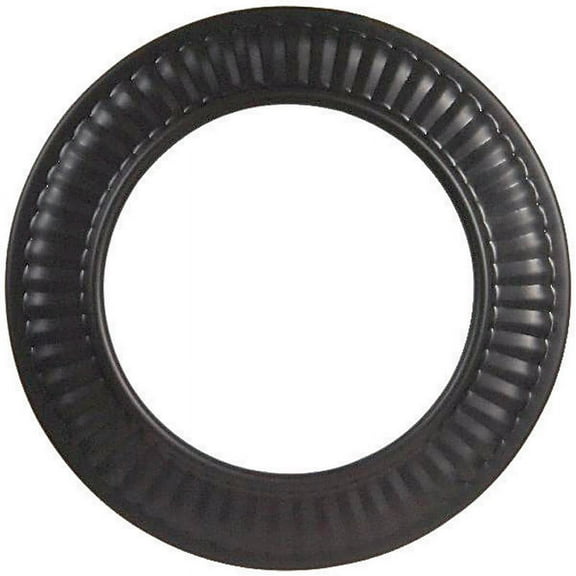 Imperial Manufacturing Group 8 Inch Black Pipe Collar - Steel - 1 Piece, 24 Gauge