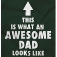 thumbnail image 2 of Fathers Day Looks Like Awesome Dad Men's Graphic T Shirt Tees Brisco Brands S, 2 of 6