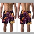 thumbnail image 3 of luoweisi Men's Beach Shorts Quick Dry Swim Trunks with Mesh Lining Grape XL, 3 of 5