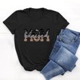 thumbnail image 5 of Blusa suelta estampada con cuello redondo y manga corta para mujer OAVQHLG3B Store  lin121212, 5 of 5