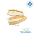 thumbnail image 2 of Small Halloween Coffin Box, 6 Inch, Pack of 100, Unfinished Wood, Use As Halloween Décor and Halloween Crafts, Pet Casket, Coffin Ring Box,, 2 of 5