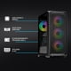 thumbnail image 5 of PC Gamer Yeyian YPA-VA560XTC-5602M AMD Ryzen 5 5600XT, NVIDIA RTX 5060 8GB, AMD B550, 32GB DDR4 3200Mhz, 1TB NVMe, 650w 80+ Bronze, WIFI 5, Bluetooth 4.2, 5 of 9