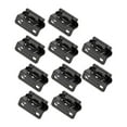 thumbnail image 1 of 10 bisagras de cierre automático para gabinete, con envoltura parcial, silenciosas, de fácil instalación, con superposición de 1/2, semienvueltas para Negro, 1 of 8