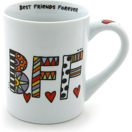 

Enesco 4029240 Our Name Is Mud by Lorrie Veasey 16-Ounce Porcelain BFF Mug 4-1/2-Inch