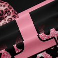 thumbnail image 5 of Erosebridal Initial Alphabet T Curtains Pack of 2 (42x84 Each),Wild Cheetah Print Kids Pink Bowknot Curtains Blackout For Leopard Lovers, 5 of 7