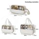 thumbnail image 2 of Transparent PVC Cosmetic Bag with Seams, PU Bath Bag, Waterproof, Large Capacity, Set, 2 of 5