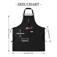 thumbnail image 4 of Colorful 2 Pack Bib Apron Set with Adjustable Straps Featuring Vibrant Splash Design & 2 Pockets for Cooking & Chef Use, 4 of 5