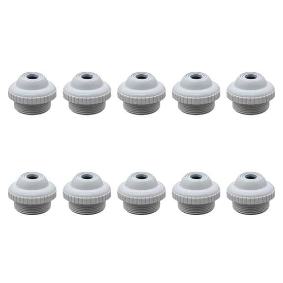 10X Swimming Pool Spa Return Jet Fitting Massage Nozzle Inlet Outlet Bath Tub Nozzle with Adjustable Eyeball Pool Tool