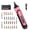 Pink, variant on Electric Screwdriver Rechargeable, 4V Cordless Screwdriver,With 3 Gear Torque Adjustment and 26 Bits, Extension Rod, USB Charging Cable in Carrying Case, Suitable for Furniture or Appliance Repair