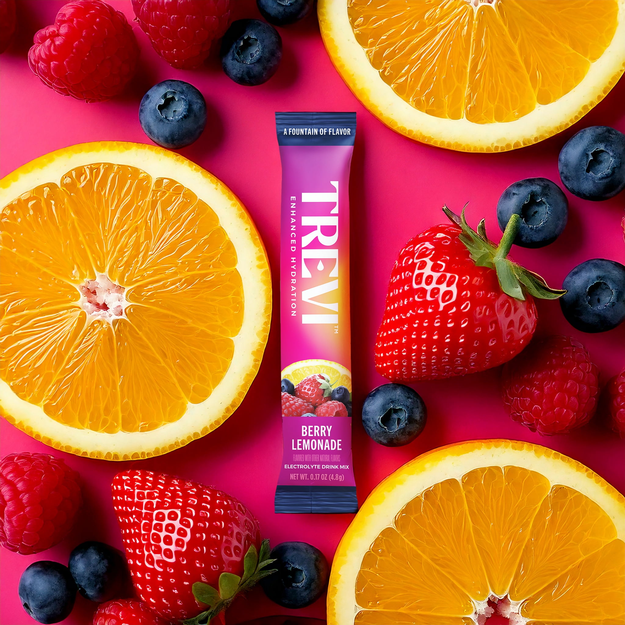 Trevi Sugar Free Electrolyte Drink Mix - 14 Count - Berry Lemonade + Lemon Lime