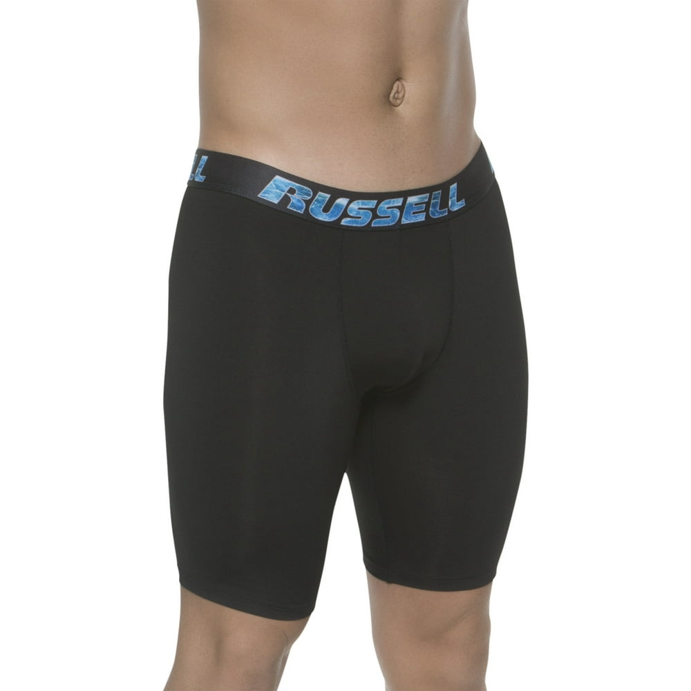 Russell - Men's CoolForce Assorted Color Long Leg Boxer Briefs, 2 Pack ...