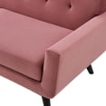thumbnail image 6 of Sofa, Pink, Velvet, Modern Contemporary, Mid Century Living Hotel Lounge Cafe Lobby, 6 of 8