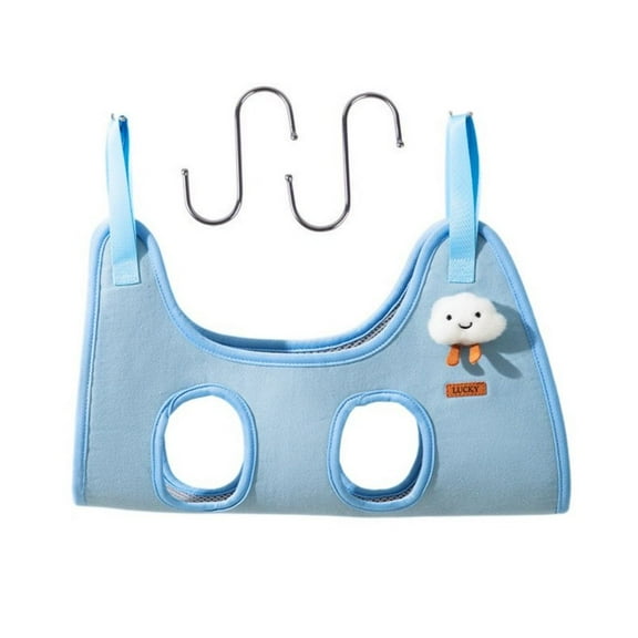 Pet Grooming Hammock Cat Dog Grooming Nail Cutting Anti Scratch Bite Bath Trimming Restraint Bag Hanging Pet Supplies (blue,M)