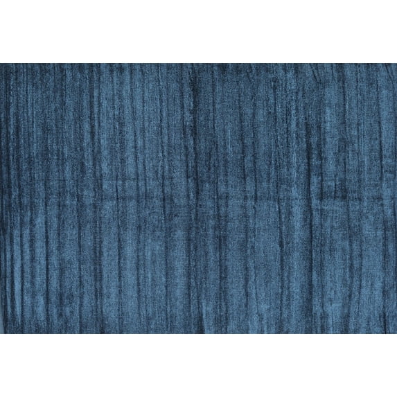 Ahgly Company Indoor Rectangle Contemporary Blue Abstract Area Rugs, 4' x 6'