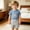 Light Blue, variant on Spazoro Toddler Boys 2PC Outfit Sets, T-Shirt & Elastic Waist Shorts Tractor Print Short Sleeve Crew Neck Summer Clothes Set for Baby Boys Brown Size 12-18 Months