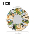 thumbnail image 6 of Kdxio Construction Machinery1 Print Shower Cap for Women,Elastic and Reusable,Double Waterproof Layers Bathing Hat, 6 of 9