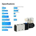 thumbnail image 3 of Labymos Pneumatic Air Control Solenoid Valve AC 220V PT1/4'' 5 Way 2 Position Internally, 3 of 8