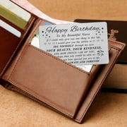 DEGASKEN Birthday Card for Niece Adult, Teen Girls Niece Birthday Cards, Metal Wallet Card