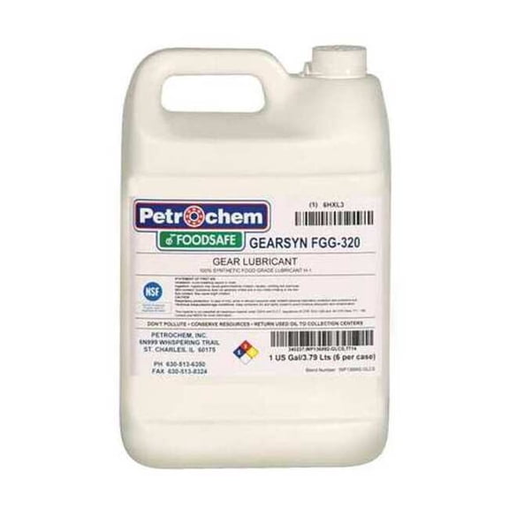1 gal Gear Oil Jug 320 ISO Viscosity, 90 SAE, Clear