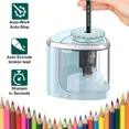 thumbnail image 1 of Electric Sharpener Assembly Desktop Automatic Pencil Sharpener Suitable To Pencils (6-8mm) for Students School Office Stationery, 1 of 6