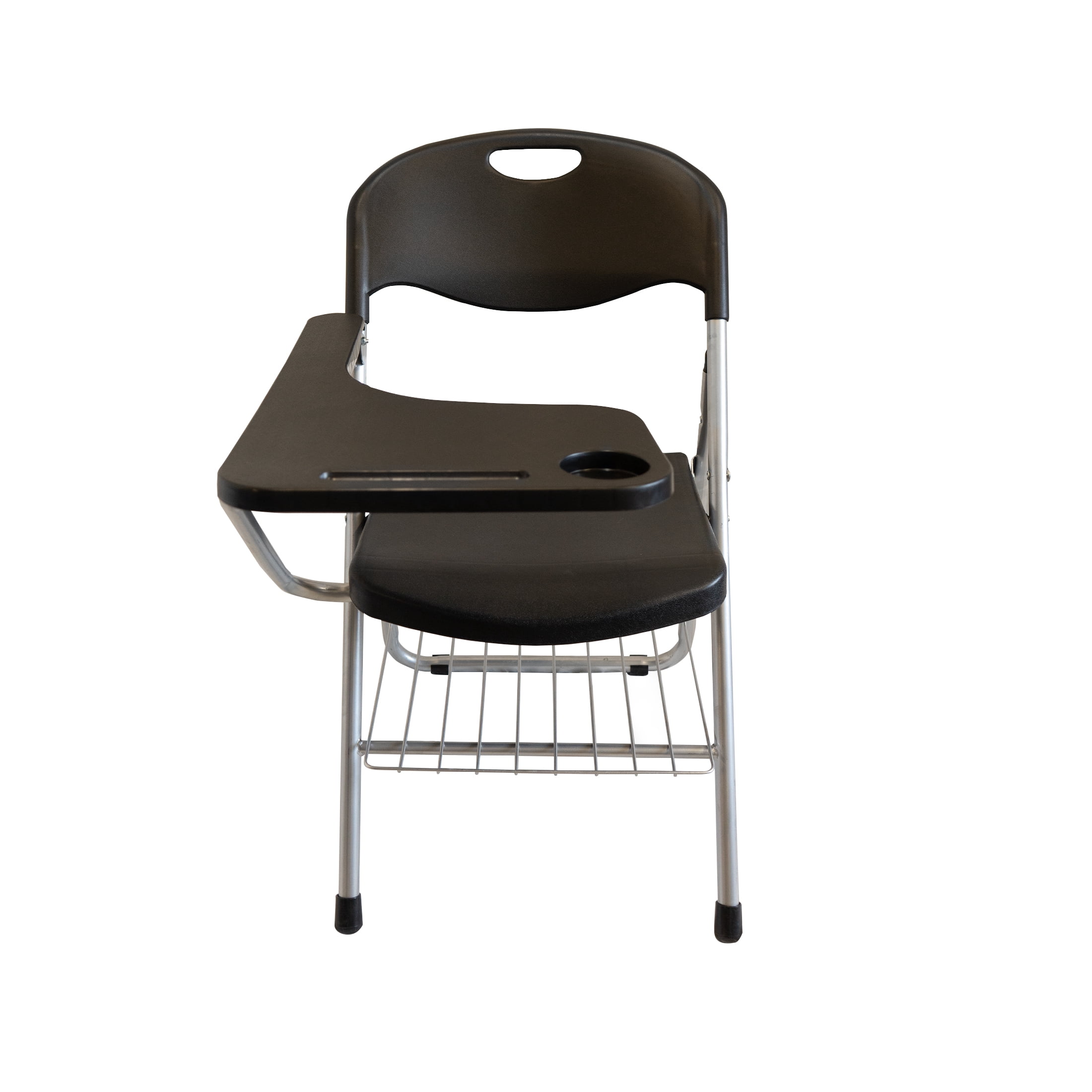RTC Group Right Hand Pad Tablet Regular Arm Desk Folding Chair, Black, 4pk