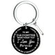 thumbnail image 1 of Llaveros para mujer, llavero de billetera, llavero de auto, lindo llavero DIY para mi hija, llavero de acero inoxidable negro con apellido de 26 letras, 2,5 cm, decoraciones de moda, 1 of 3