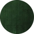 thumbnail image 1 of Ahgly Company Indoor Round Persian Emerald Green Traditional Area Rugs, 5' Round, 1 of 4