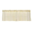 thumbnail image 2 of AMLESO Semi Valances Rod Pocket Light ing Straight Drapery Breathable Polyester Lightweight Short Curtains for Office Kitchen Balconies Light Yellow, 2 of 8