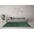 thumbnail image 3 of Ahgly Company Machine Washable Indoor Rectangle Abstract Turquoise Blue Modern Area Rugs, 8' x 12', 3 of 4