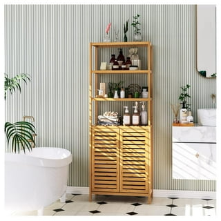 Purbambo Bathroom Wall Cabinet, Bamboo Wall Mount Medicine Cabinet Storage Organ