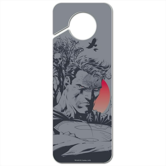Superman Dark Persona Plastic Door Knob Hanger Sign