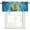 Blue, variant on Kitchen Curtain Valances for Windows,Summer Panda Swimming Circle Rod Pocket Small Valance Short Window Treatment for Bedroom Bathroom Living Room,42"x12"