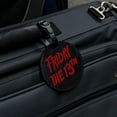 thumbnail image 5 of Friday the 13th Logo Round Leather Luggage Card Suitcase Carry-On ID Tag, 5 of 6