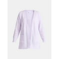 thumbnail image 5 of Time and Tru Women’s and Women’s Plus Super Soft Longline Cardigan Sweater, Lightweight, Size XS-4X, 5 of 5