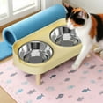 thumbnail image 4 of Comedero Doble Para Gatos Comedero Con Inclinación Para Agua Y Comida Comedero Integrado De Acero Inoxidable Para Gatos Y Comedero Para Agua Y Comida, 4 of 5