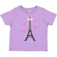 thumbnail image 3 of Inktastic Paris Lover Eiffel Tower Girls Toddler T-Shirt, 3 of 5