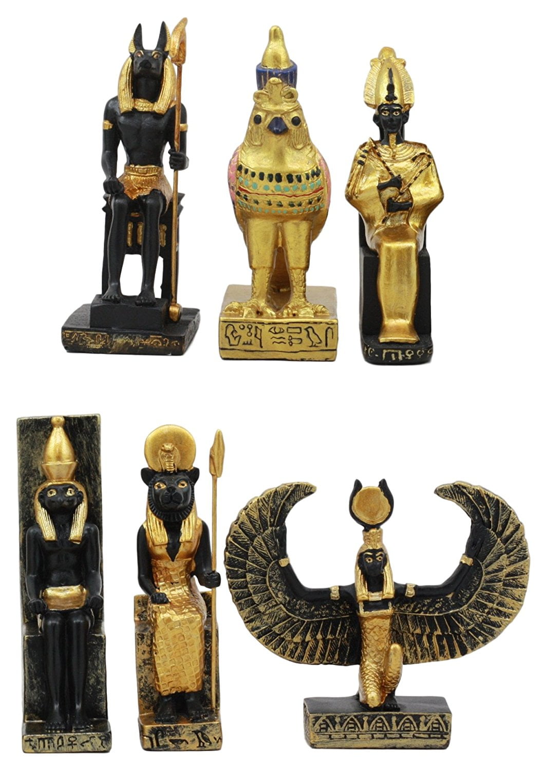 Egyptian Classical Deities Miniature Figurine Gods Of Egypt Dollhouse Miniature Statue Legends Of Ancient Egypt Educational Sculpture