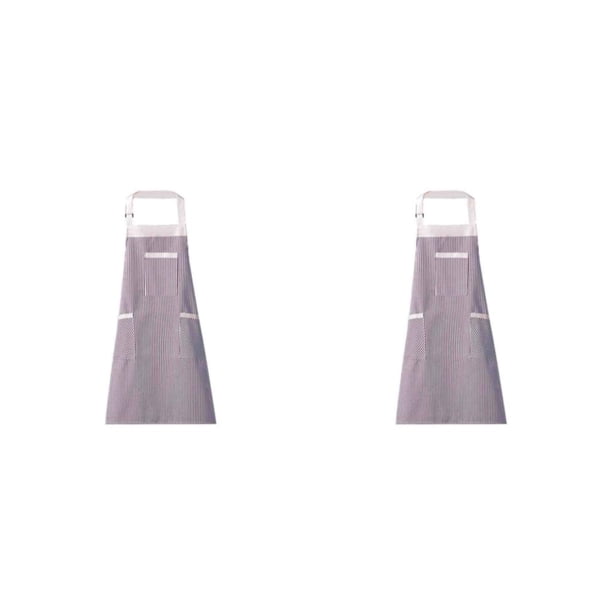 Delantal para hornear Con bolsillos Bewildely Gris blanco 2piezas